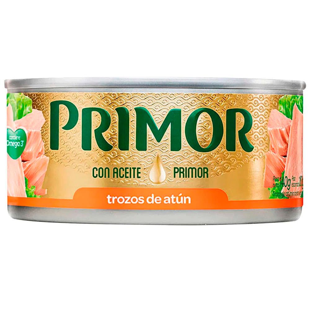 ATUN PRIMOR TROZOS DE ATUN DE ATUN CON ACEITE PRIMOR 140G
