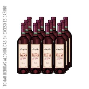 Vino SANTIAGO QUEIROLO Borgoña Botella 750ml Caja 12u