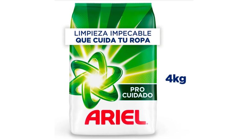 Detergente en polvo Ariel Pro Cuidado bolsa de 4 kg
