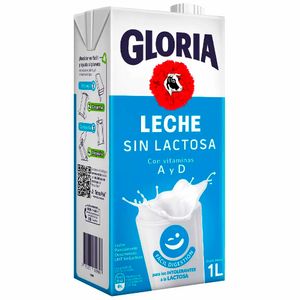 Leche GLORIA UHT Sin Lactosa Caja 1L