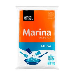 Sal EMSAL MARINA de mesa en bolsa 1kg