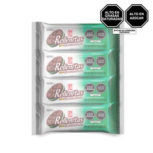 Galleta GN Rellenitas Sabor a Chocolate y Menta Paquete 8 un