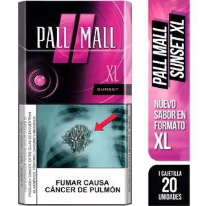 Cigarros PALL MALL Sunset XL Cajetilla 20u