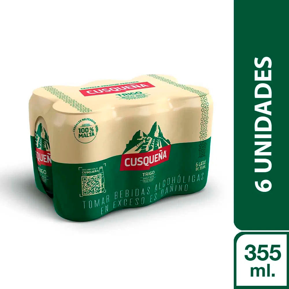CERVEZA CUSQUEÑA TRIGO 355ml x 6 UND