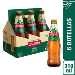 Cerveza CUSQUEÑA Trigo Pack 6 Botella 310ml