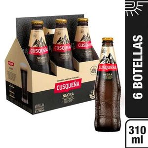 Cerveza CUSQUEÑA Malta Pack 6 Botella 310ml