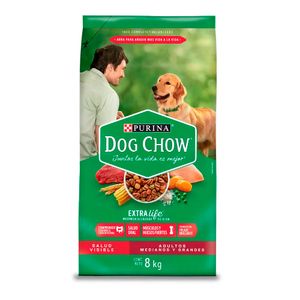 Comida para perros DOGCHOW Adultos Razas Medianas y Grandes Bolsa 8kg