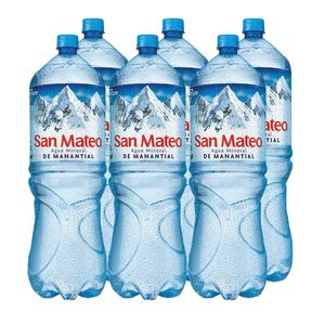 Agua SAN MATEO Sin Gas Paquete 6 Botella 2.5L