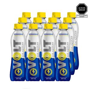 Bebida Energizante VOLT Gingseng Sin Azúcar Paquete 12u Botella 300ml