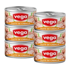 Filete de Caballa VEGA en Aceite Vegetal Lata 170g x 6un