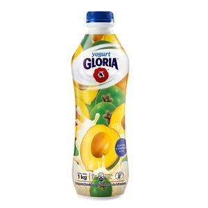 Yogurt Parcialmente Descremado GLORIA Sabor a Lúcuma Botella 1Kg