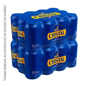 Cerveza CRISTAL Pack 12u Lata 355ml x 2u