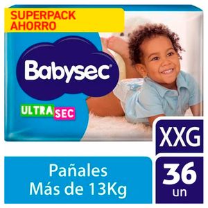 Pañales para Bebé BABYSEC Ultra Mega Talla XXG Paquete 36u
