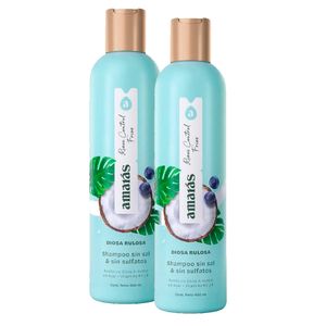 Shampoo AMARAS Rizos Frasco 400ml x 2u