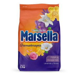 Detergente en Polvo MARSELLA Petalos Relajantes Bolsa 4Kg