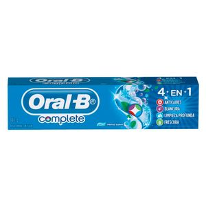 Pasta Dental ORAL B Complete Blue 4 en 1 Tubo 140ml