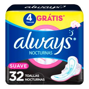 Toalla Higiénica ALWAYS Noche Suave 32un