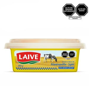 Crema de Base Mantequilla Light LAIVE Pote 180g