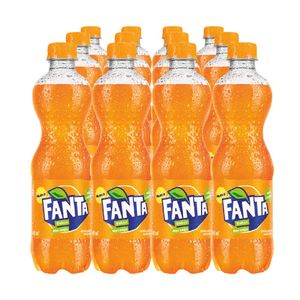 Gaseosa FANTA Naranja 500ml Paquete 12u