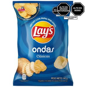 Papas LAYS Ondas Clásicas Bolsa 140g
