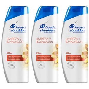 Shampoo HEAD & SHOULDERS Aceite de Argán Frasco 375 ml x3u