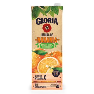 Bebida GLORIA Naranja Caja 1,5L