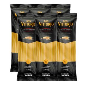 Fideos Linguini Grosso DON VITTORIO Pack 6u Bolsa 450g