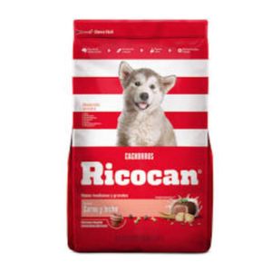Comida para Perros RICOCAN Cachorros Razas Medianas Carne y Leche Bolsa 15 Kg