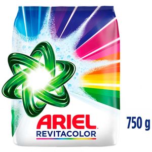 Detergente en Polvo Ariel Revitacolor Bolsa 750g
