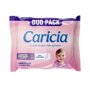 Jabón para Ropa CARICIA Barra Bebe Paquete 2un