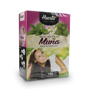 Infusión HUERTO DEL EDEN Mix Herbal Muña Caja 100u