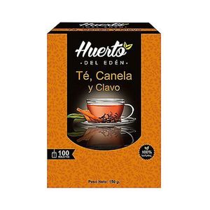 Infusión HUERTO DEL EDEN Té, Canela y Clavo Caja 100u