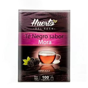 Infusión HUERTO DEL EDEN Té negro Sabor a Mora Caja 100u