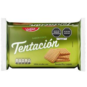 Galleta VICTORIA Tentación Sabor a Coco Paquete 6u 43gr