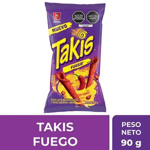Tortillas de Maíz TAKIS Fuego Bolsa 90gr