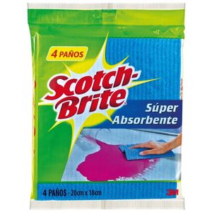 Paño SCOTCH-BRITE Súper Absorbente Paquete 4u