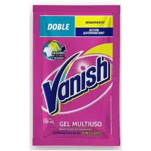 Quitamanchas Líquido VANISH Gel Rosado Max Sachet 100ml