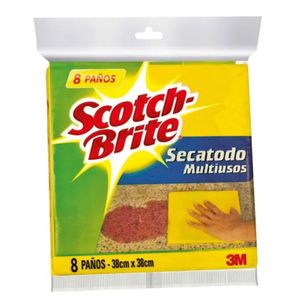 Paño Scotch-Brite Secatodo Paquete 8u