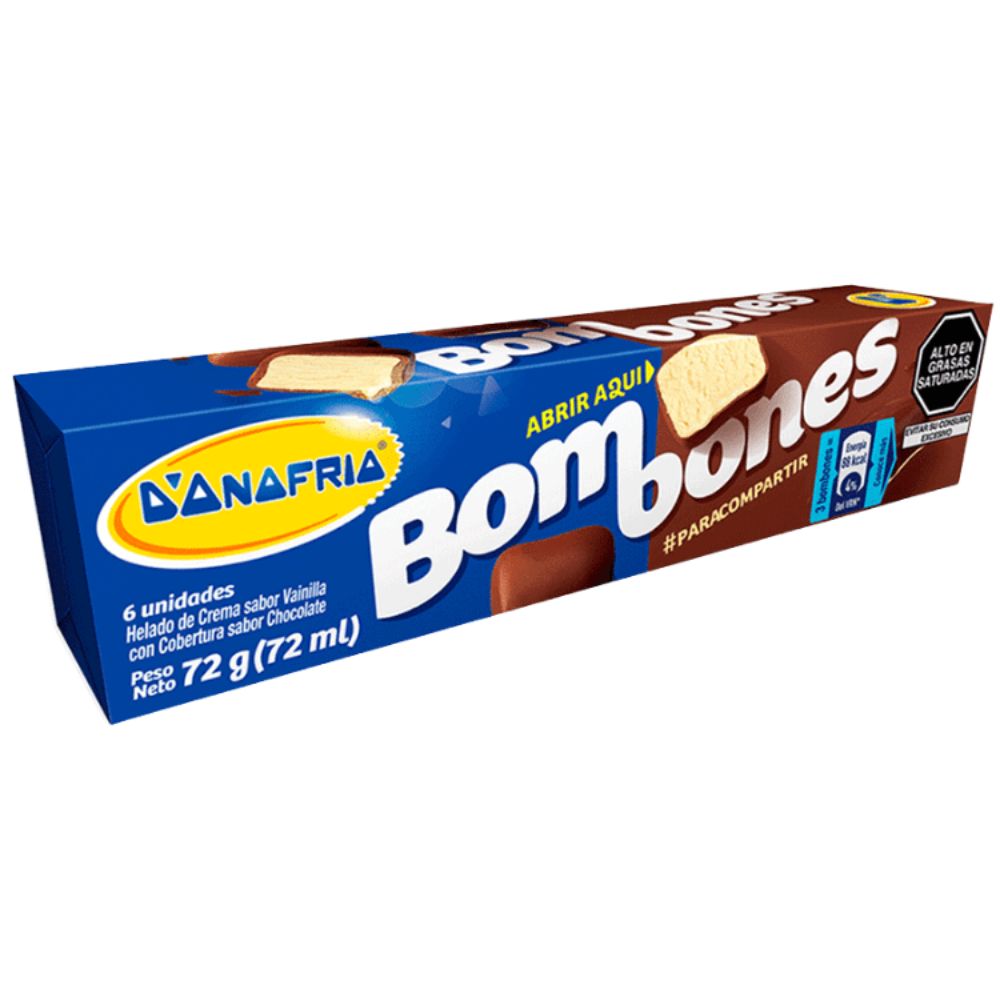 Helado D'ONOFRIO Bombones Pote 72ml | Vega - vegaperu