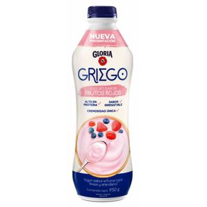 Yogurt Griego GLORIA Sabor a Frutos Rojos Botella 950gr