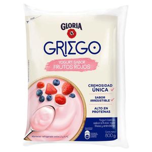 Yogurt Griego GLORIA Sabor a Frutos Rojos Bolsa 800gr