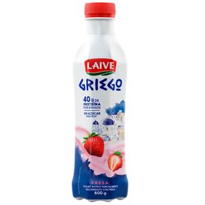 Yogurt Griego LAIVE Sabor a Fresa Botella 800gr
