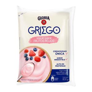 Yogurt Griego GLORIA Sabor a Frutos Rojos Bolsa 800gr