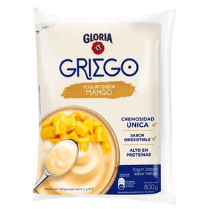 Yogurt Griego GLORIA Sabor a Mango Bolsa 800gr