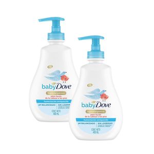 Jabón líquido para Bebé DOVE Humectación Enriquecida Frasco 400 ml x 2u
