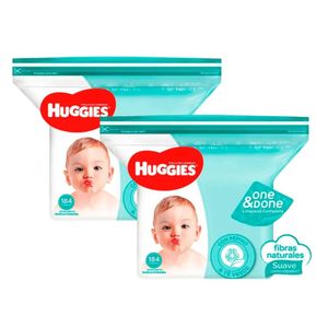 Toallitas Húmedas HUGGIES One & Done Refill Paquete 184un x 2u