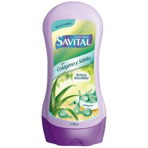 Acondicionador SAVITAL Sábila y Colágeno Frasco 490ml