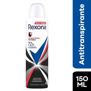 Desodorante Aerosol REXONA Antibacterial Invisible Mujer Frasco 150ml