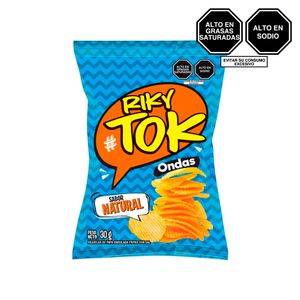 Papas RIKY TOK Ondas Naturales Bolsa 30g