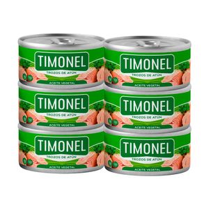 Trozos de atún TIMONEL en Aceite Vegetal 150gr